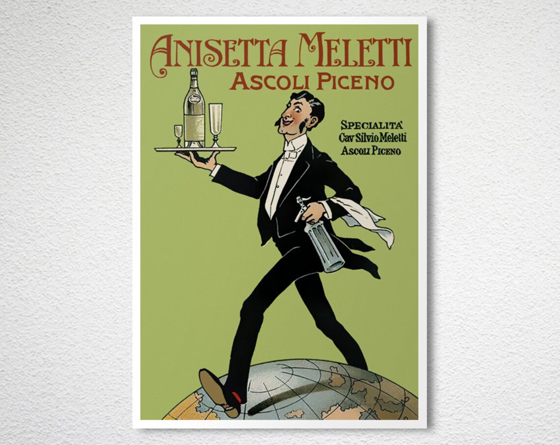 Anisetta Meletti Ascoli Piceno Vintage Poster - Image 2