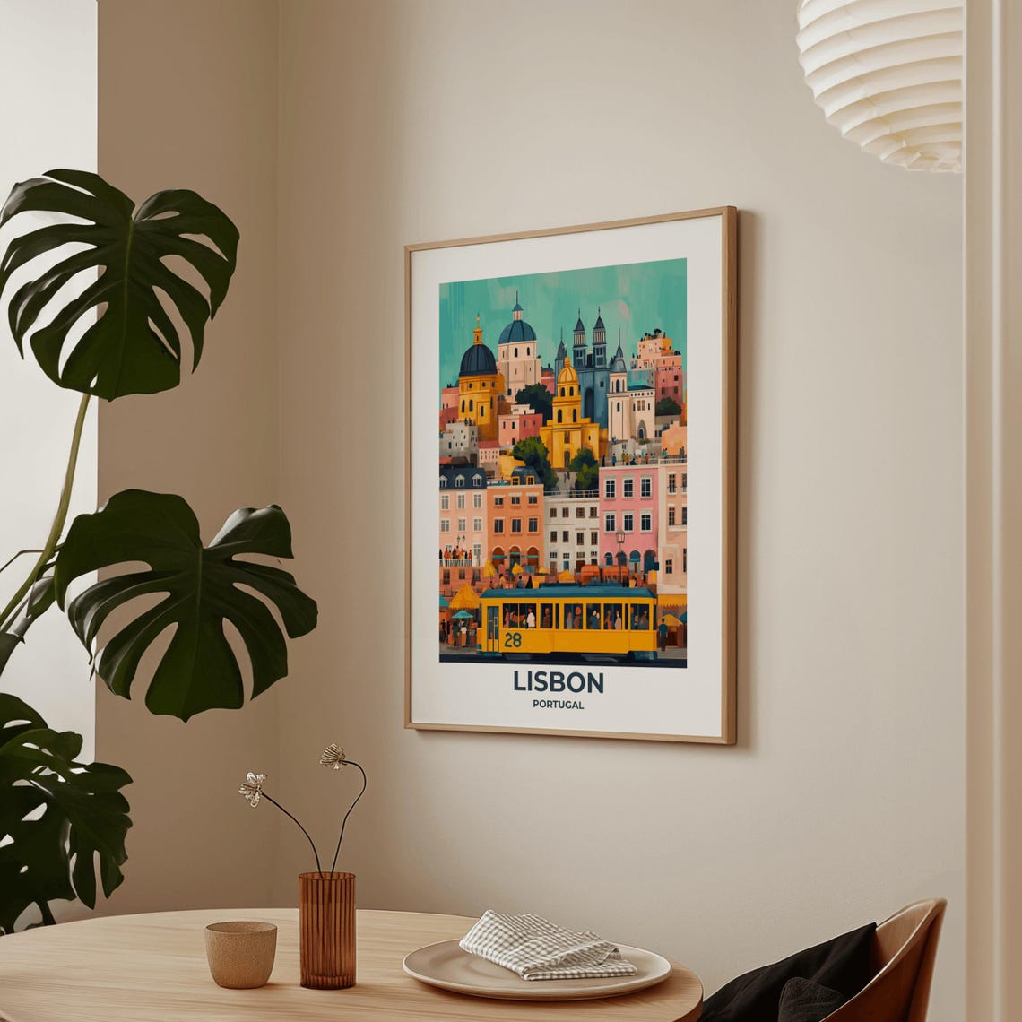 Lisbon Travel Poster Lisbon Poster Lisbon Travel Print Lisbon City Print Travel Print Travel Poster Lisbon Wall Decor Portugal Poster 007 - Image 3