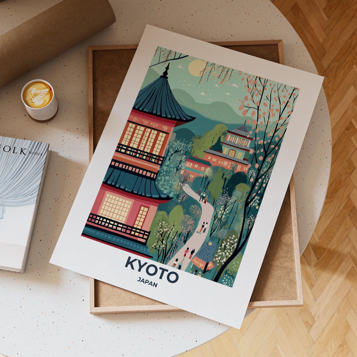 Kyoto Travel Poster Kyoto Poster Kyoto Travel Print Kyoto City Print Travel Print Travel Poster Kyoto Wall Decor Japan Wall Art - Image 4