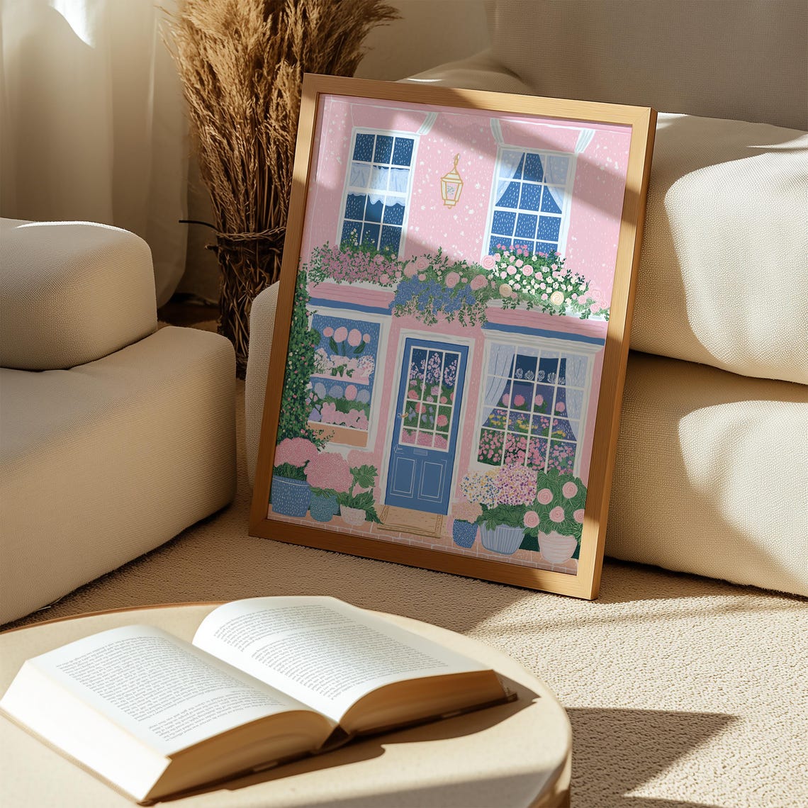 Flower Shop Print Florist Print Garden Shop Flower Market Print Flower Shop Floral Pink Wall Art Spring Wall Art Floral Wall Art 31 - Image 4