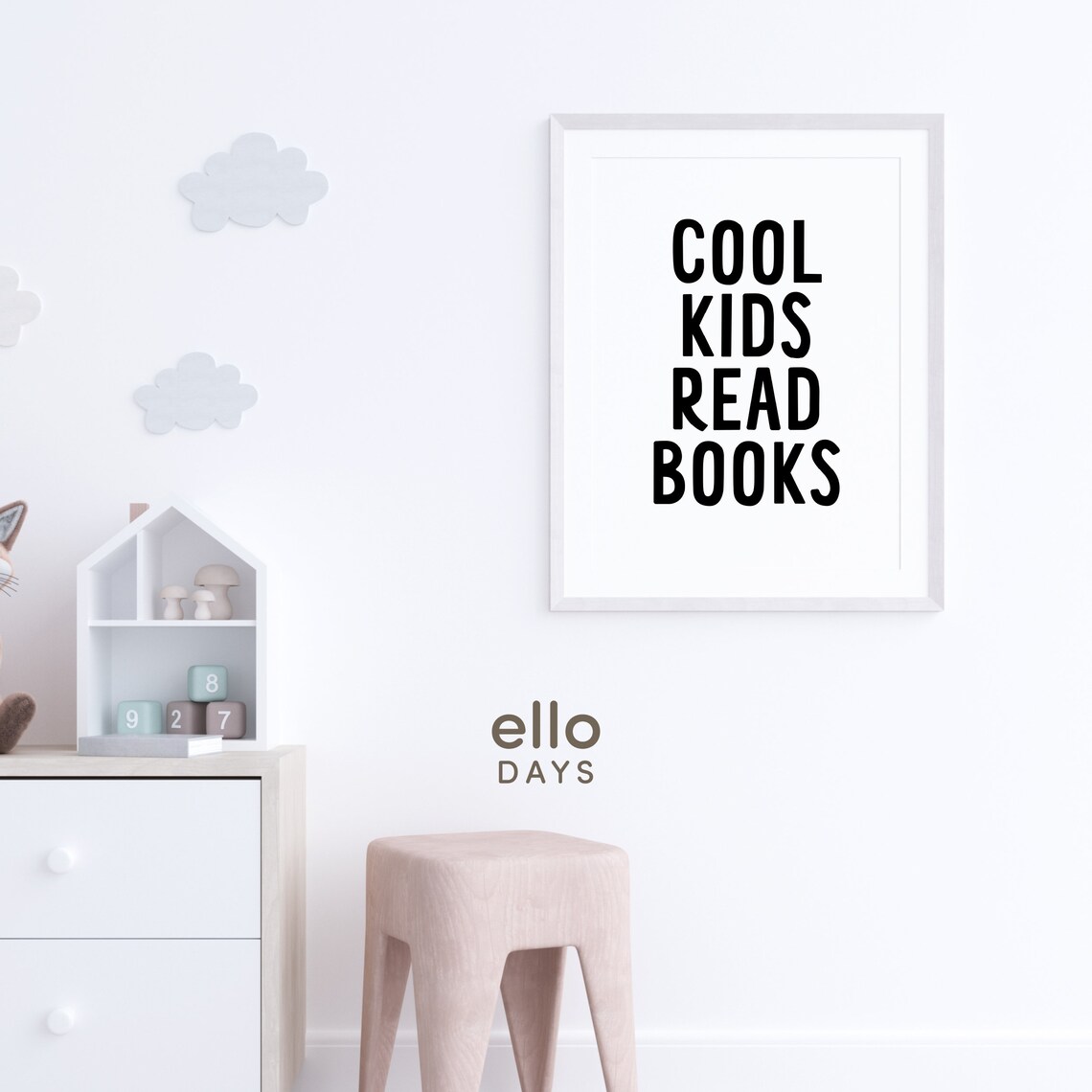 Cool Kids Read Books Poster, Reading Corner Decor - Image 2