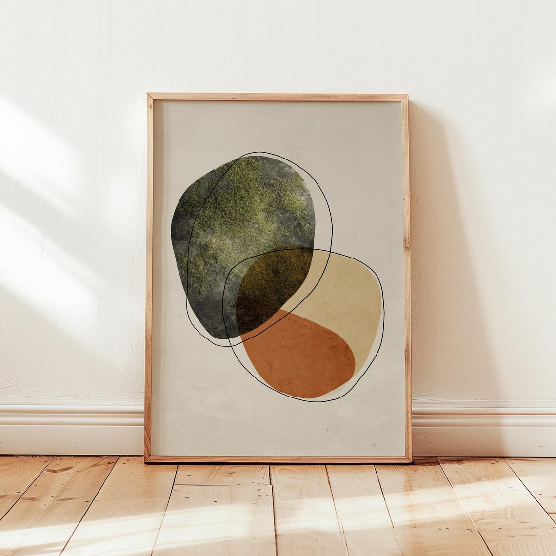 Japandi Abstract Art Print, Scandinavian Decor