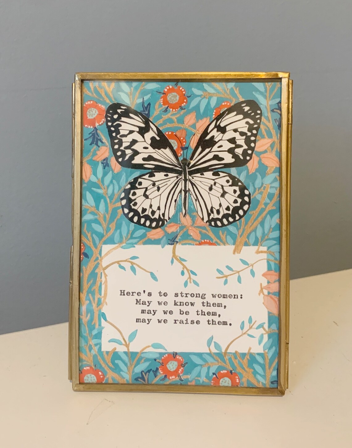 Butterfly Vintage Quote Art Print, Strong Women - Image 2