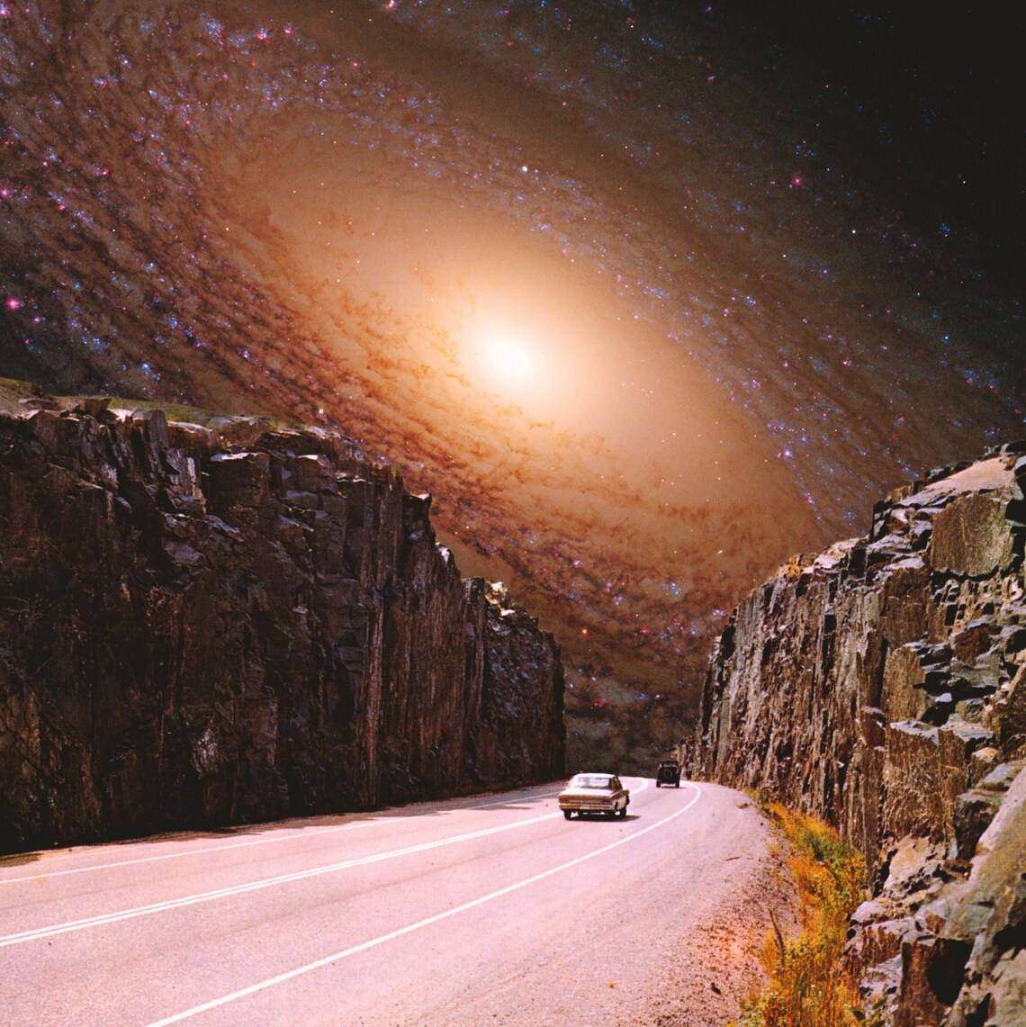 Intergalactic Highway Retro Futurism Art Print - Image 3