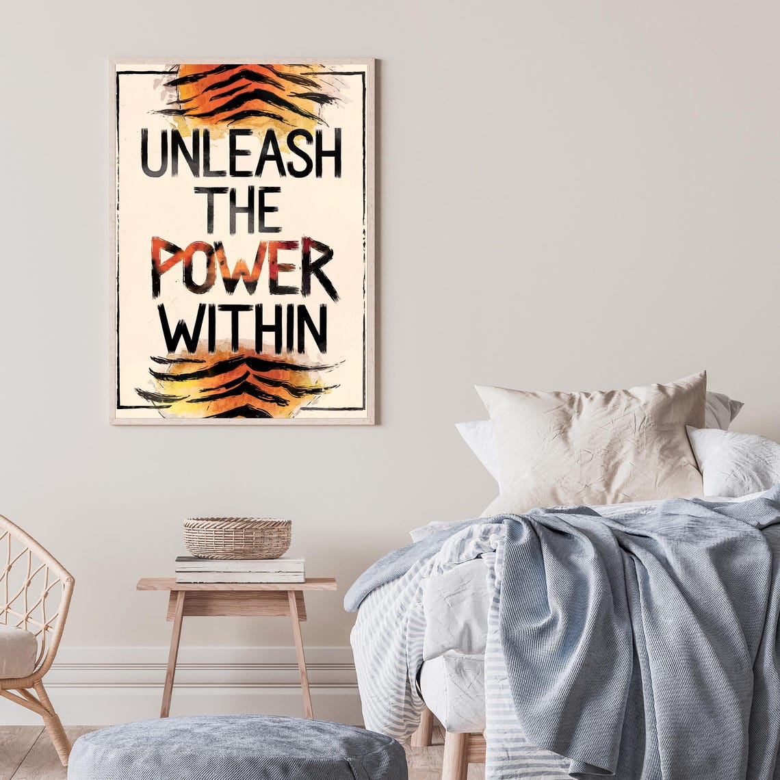 Unleash The Power Within Inspirational Wall Art Motivational Bold Typography Poster For Home Decor - Image 2