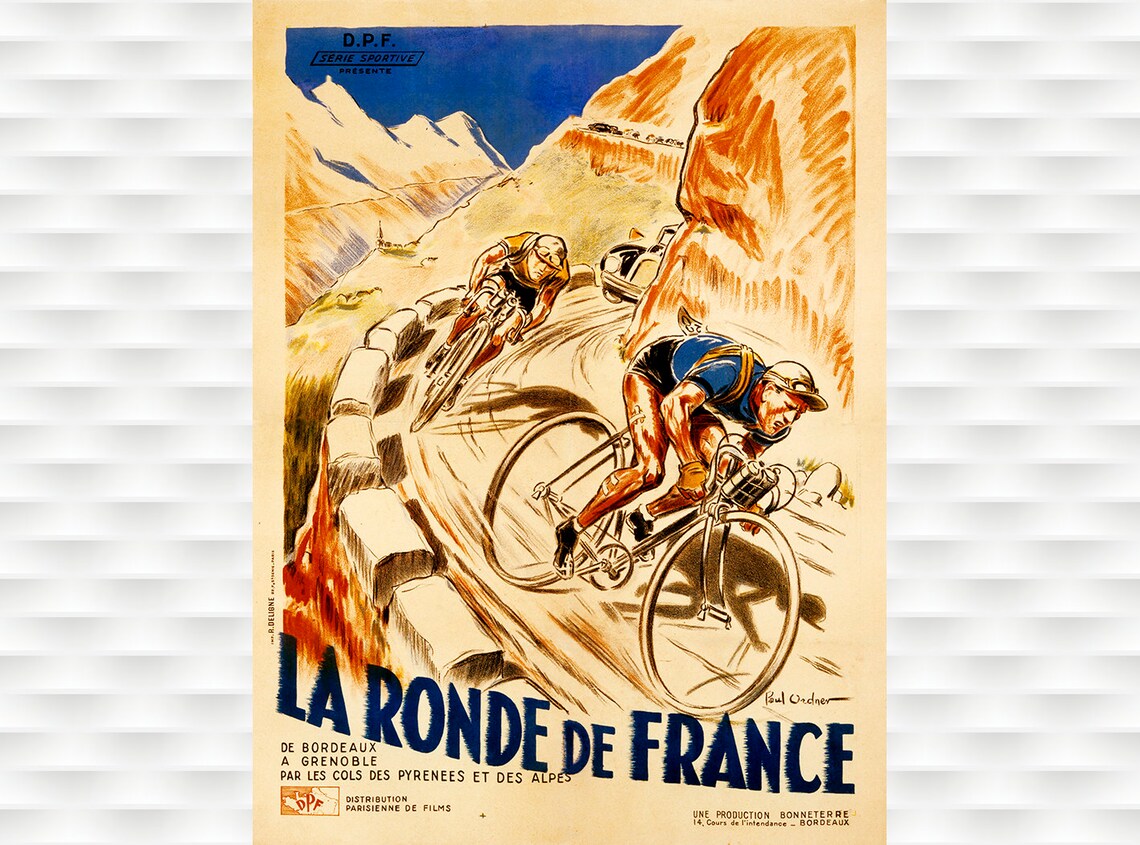 La Ronde de France Bordeaux Grenoble Pyrenees Alps Film Poster