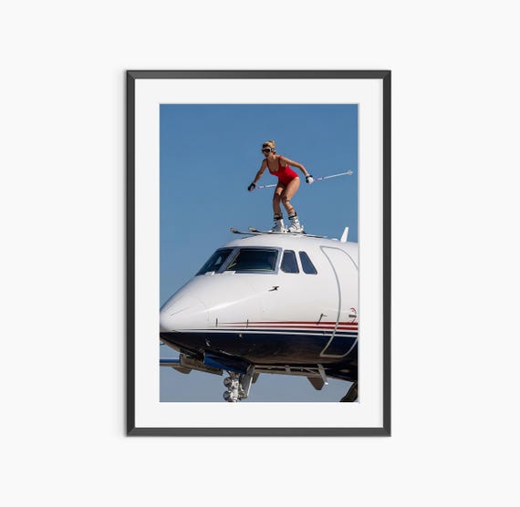 Ski Poster Photography Prints Wall Art Fine Print Modern Room Decor Museum Quality