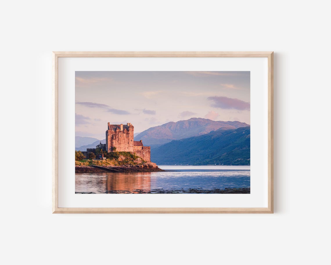 Eilean Donan Castle Scotland Sunset Loch Duich Highlands Poster