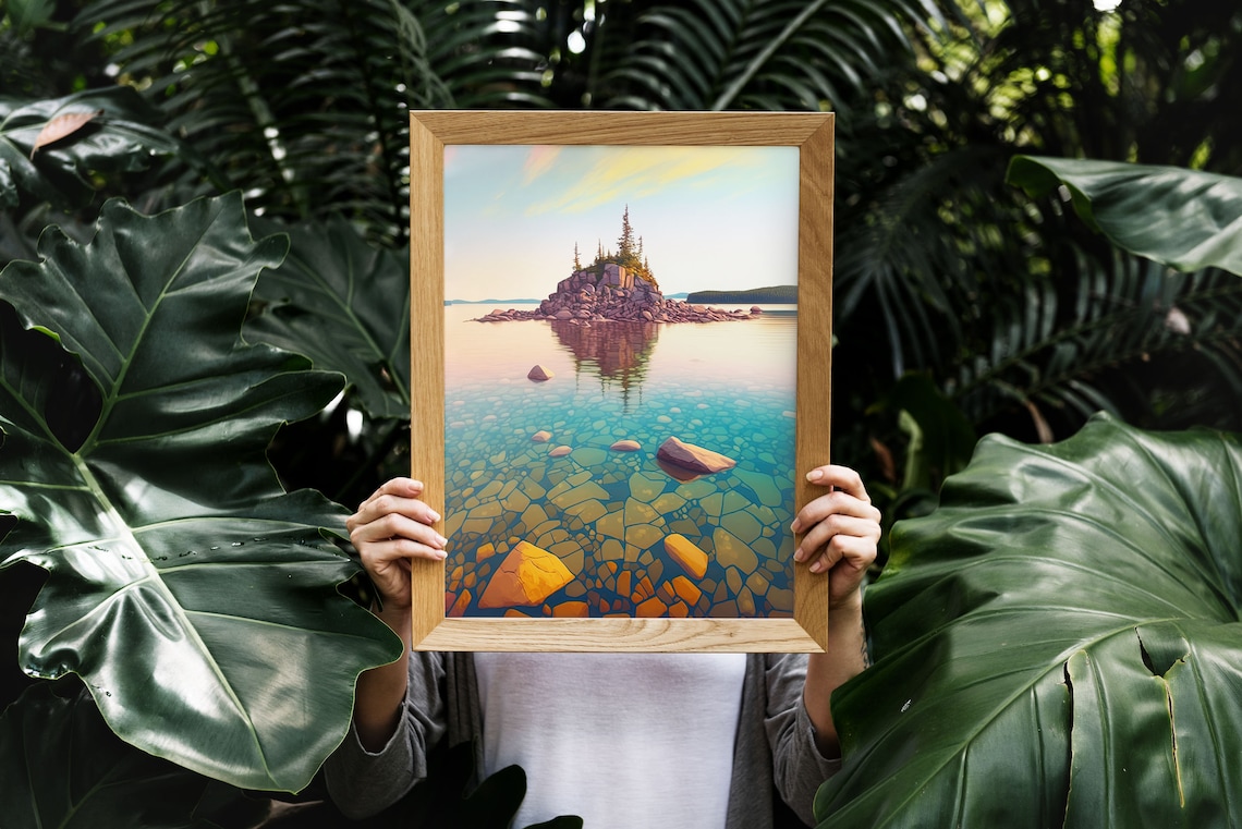 Lake Superior Shore Duluth Minnesota Art Print - Image 5