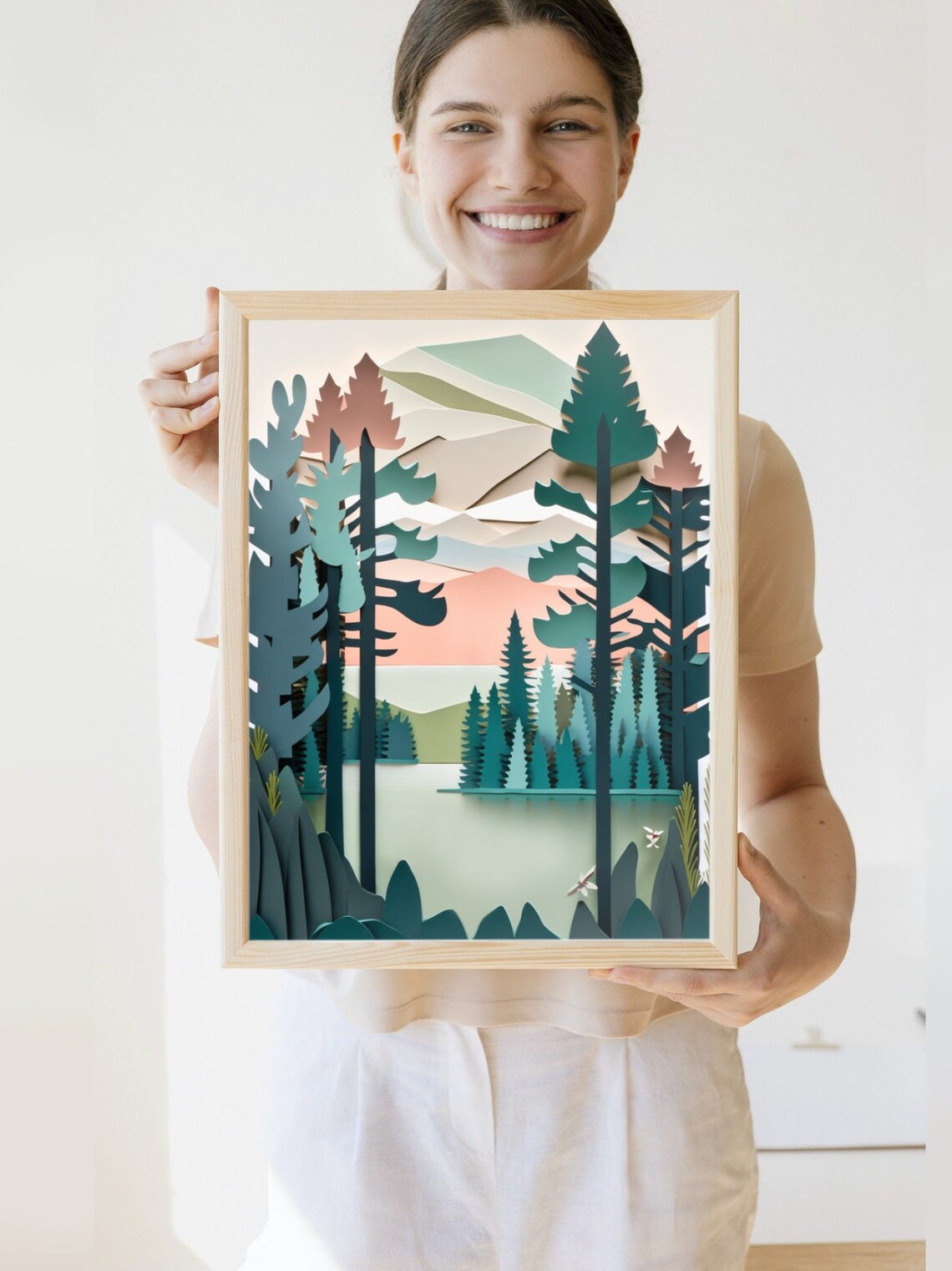Boho Minnesota Art Print, Neutral Modern Decor