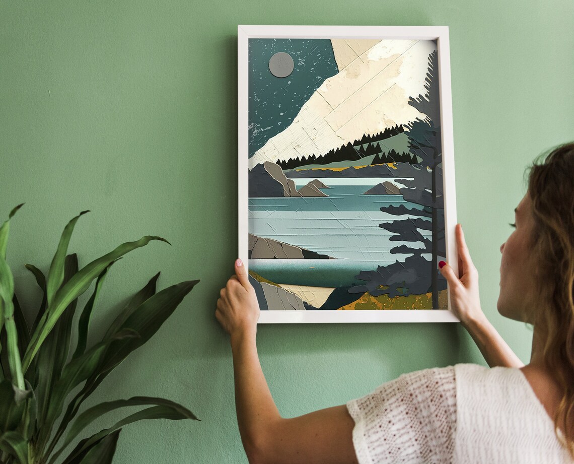 Lake Superior Travel Poster, Minnesota Scenery - Image 4