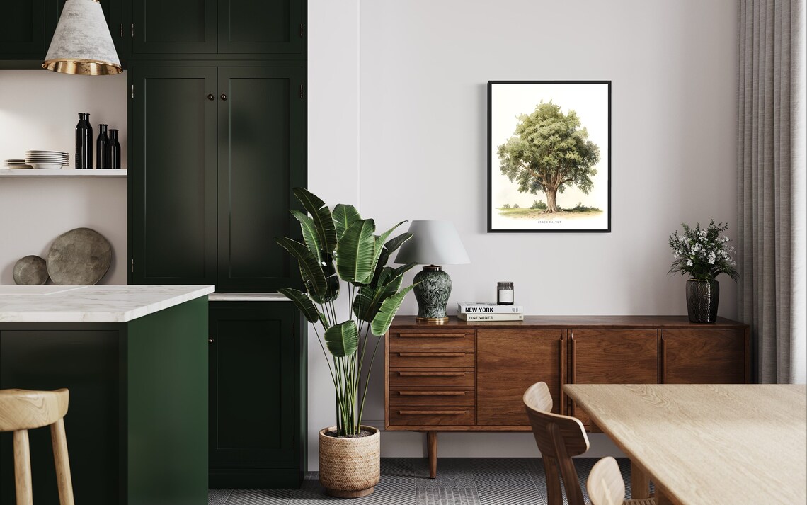Black Walnut Tree Art Print, Nature Wall Poster - Image 3