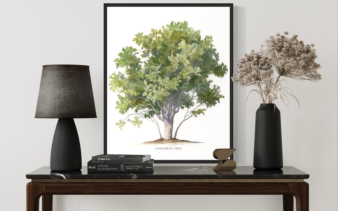 Sassafras Tree Art Print Sassafras Tree Wall Art Poster - Image 3