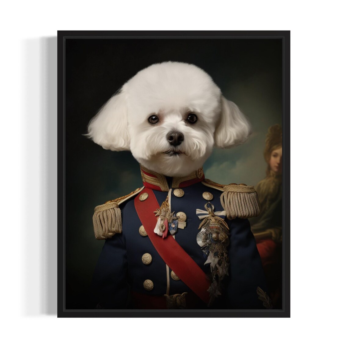 Bichon Frise Dog Humor Art Print, Pet Lover Decor