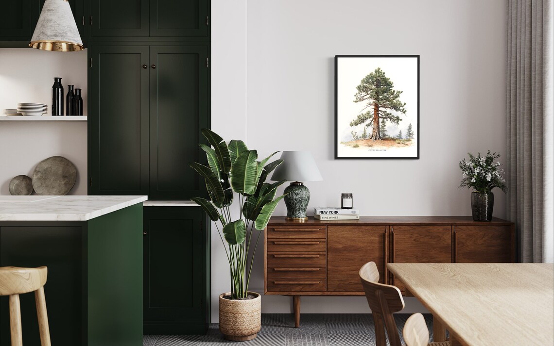 Ponderosa Pine Tree Art Print, Nature Wall Decor - Image 2