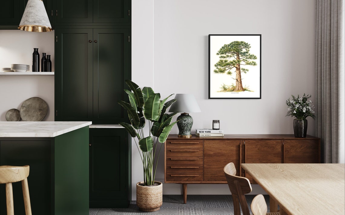 Pitch Pine Tree Art Print Pitch Pine Tree Wall Art Poster - Image 2
