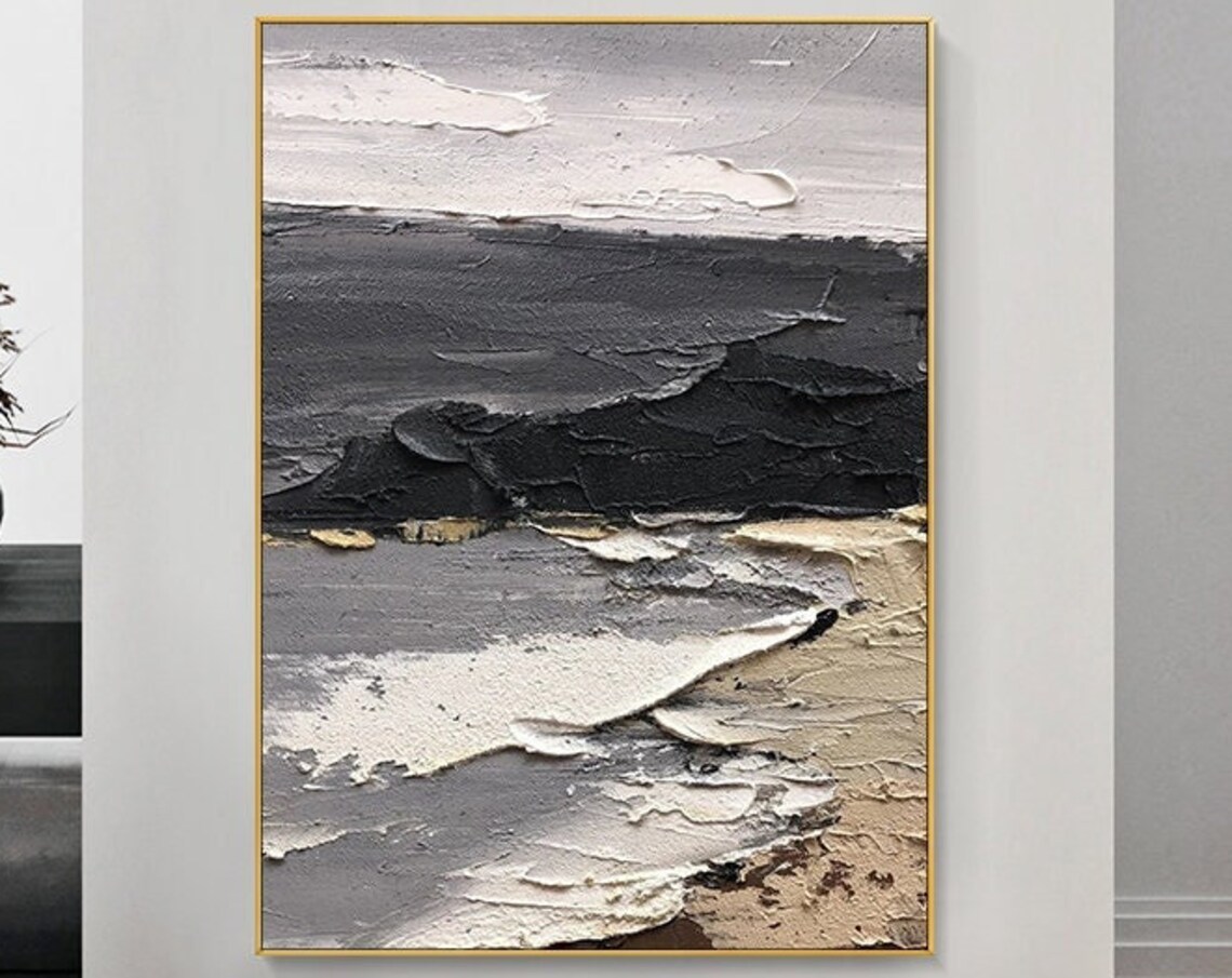 Seascape Beach 3D Ocean Wall Art Print, Vertical