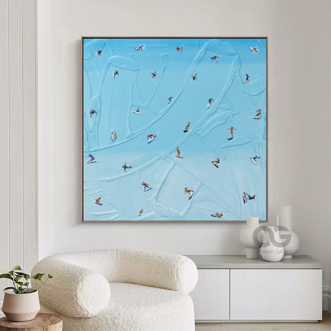 Happy Coast Personalized Beach Scene Art Print - Image 5