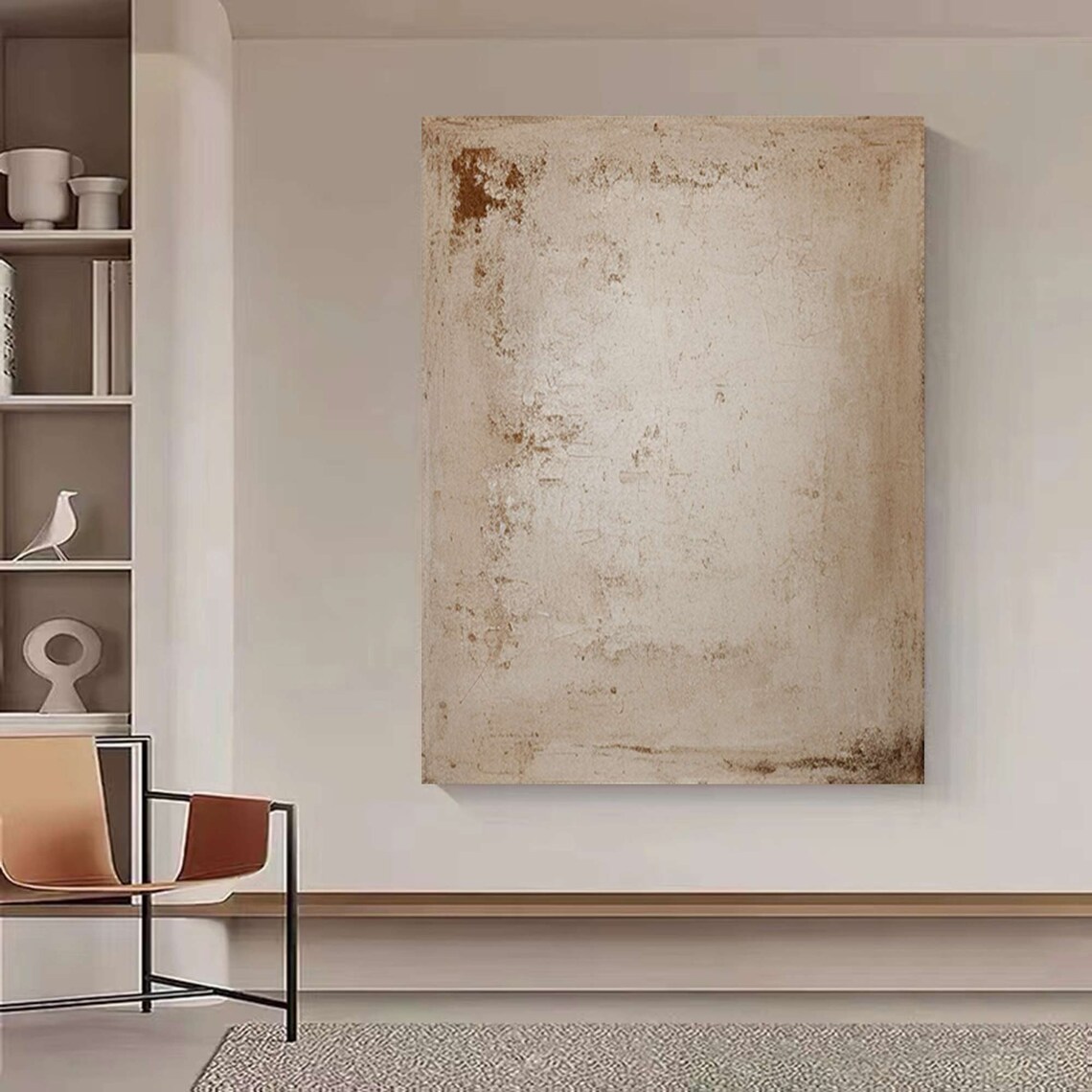 Wabi Sabi Beige Abstract Art Print, Minimalist - Image 5
