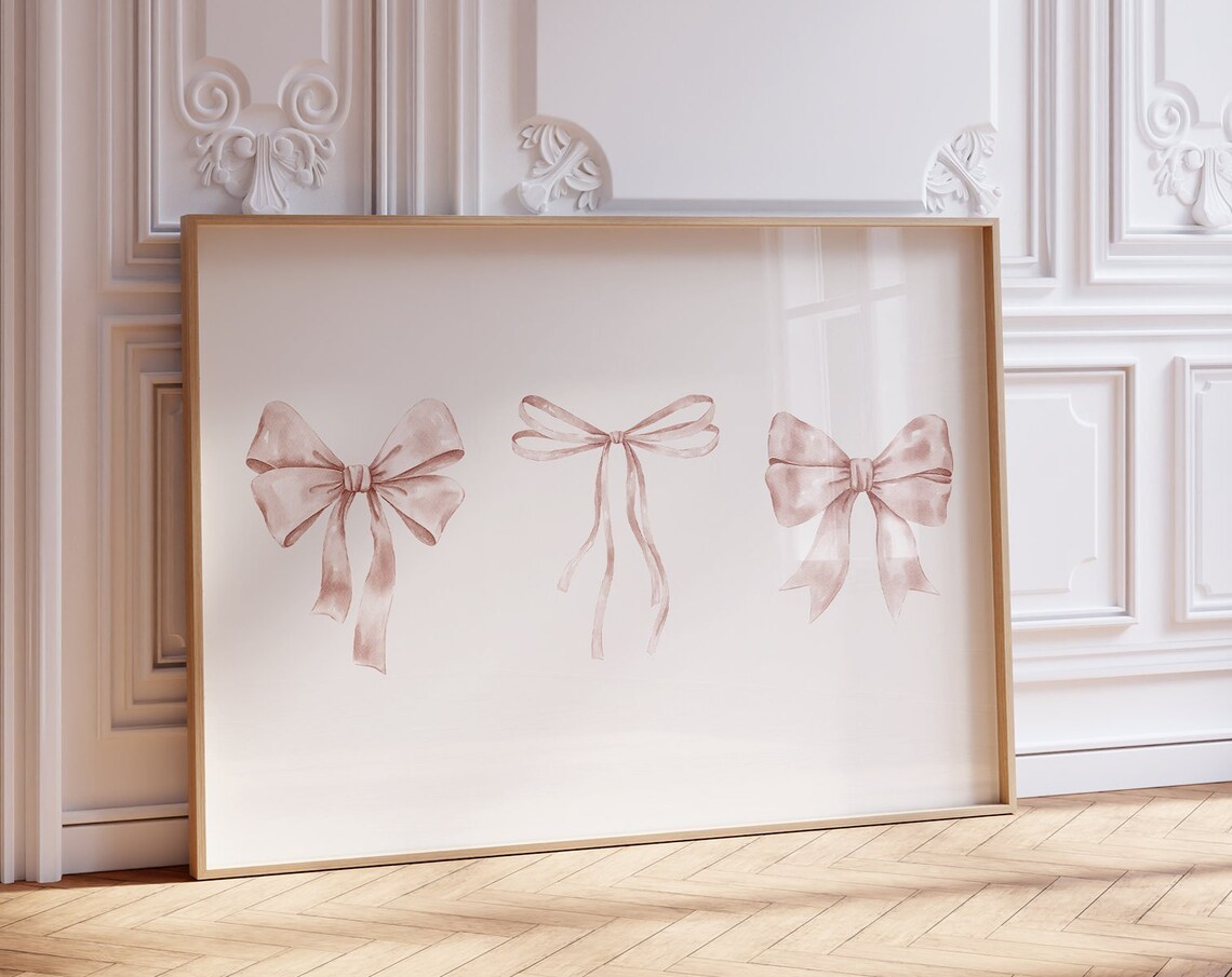 Trendy Ribbon Wall Art, Neutral Nursery Decor - Image 4
