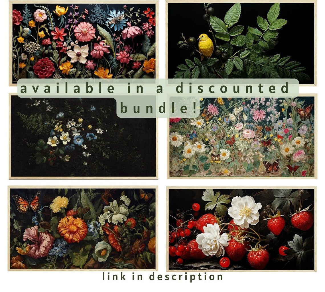 Wildflowers Spring Botanical Vintage Floral Art Print - Image 2