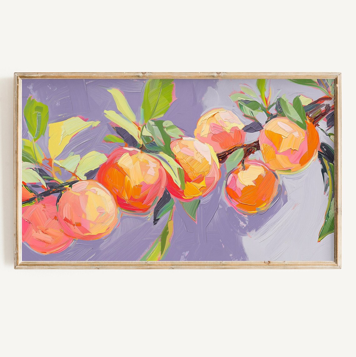 Textured Citrus Pop Art Summer Wall Art Print