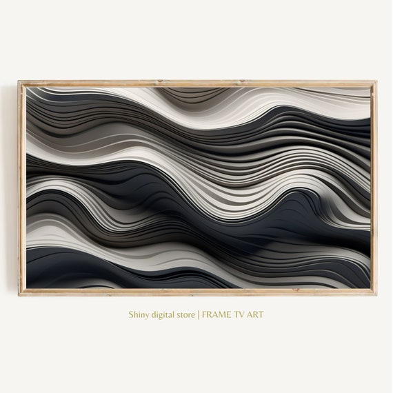 Modern Frame Tv Art Abstract Lines Art Instant For Frame Tv Gray And Beige Abstract Tv Art 3840x2160