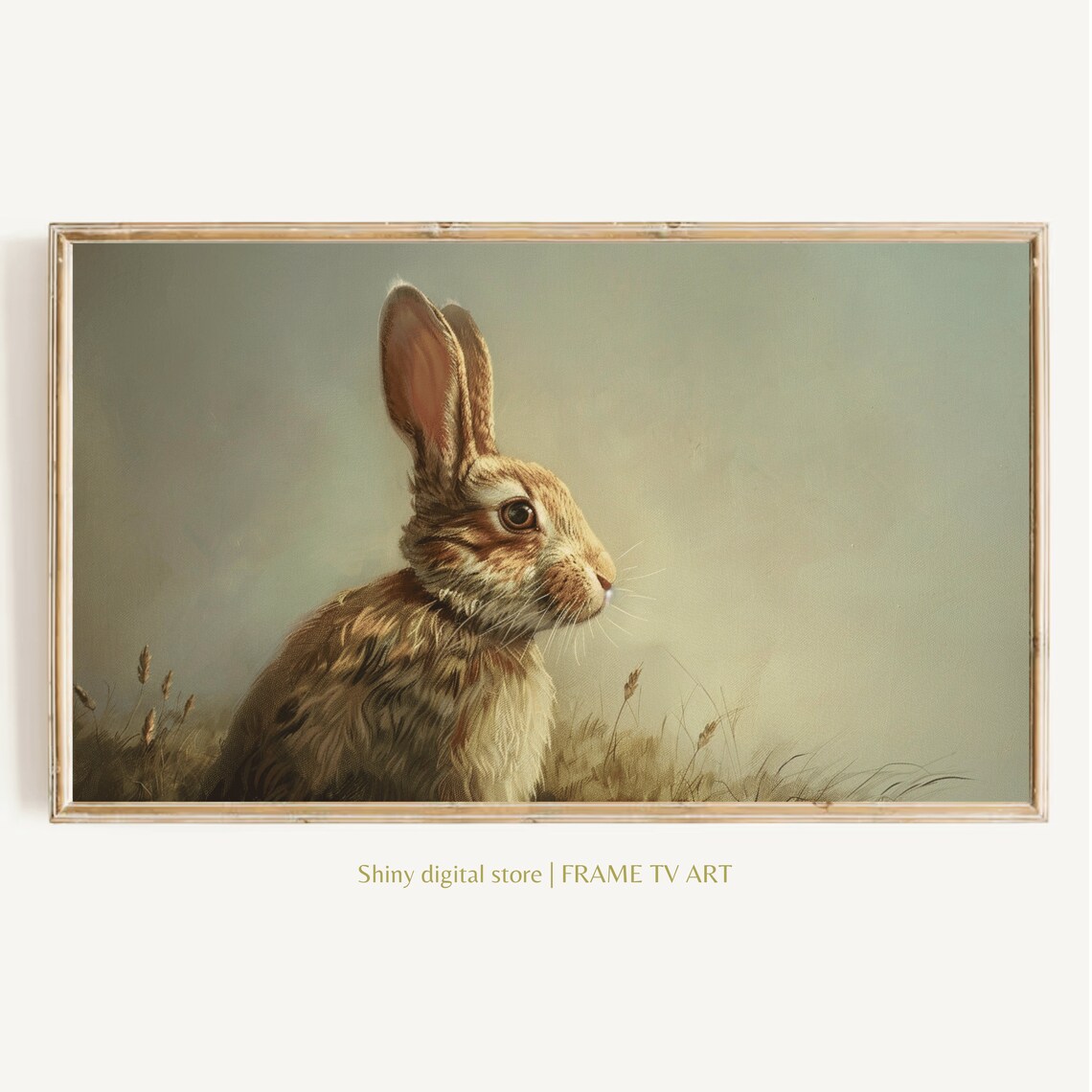 Easter Bunny Spring Rabbit Painting Decor