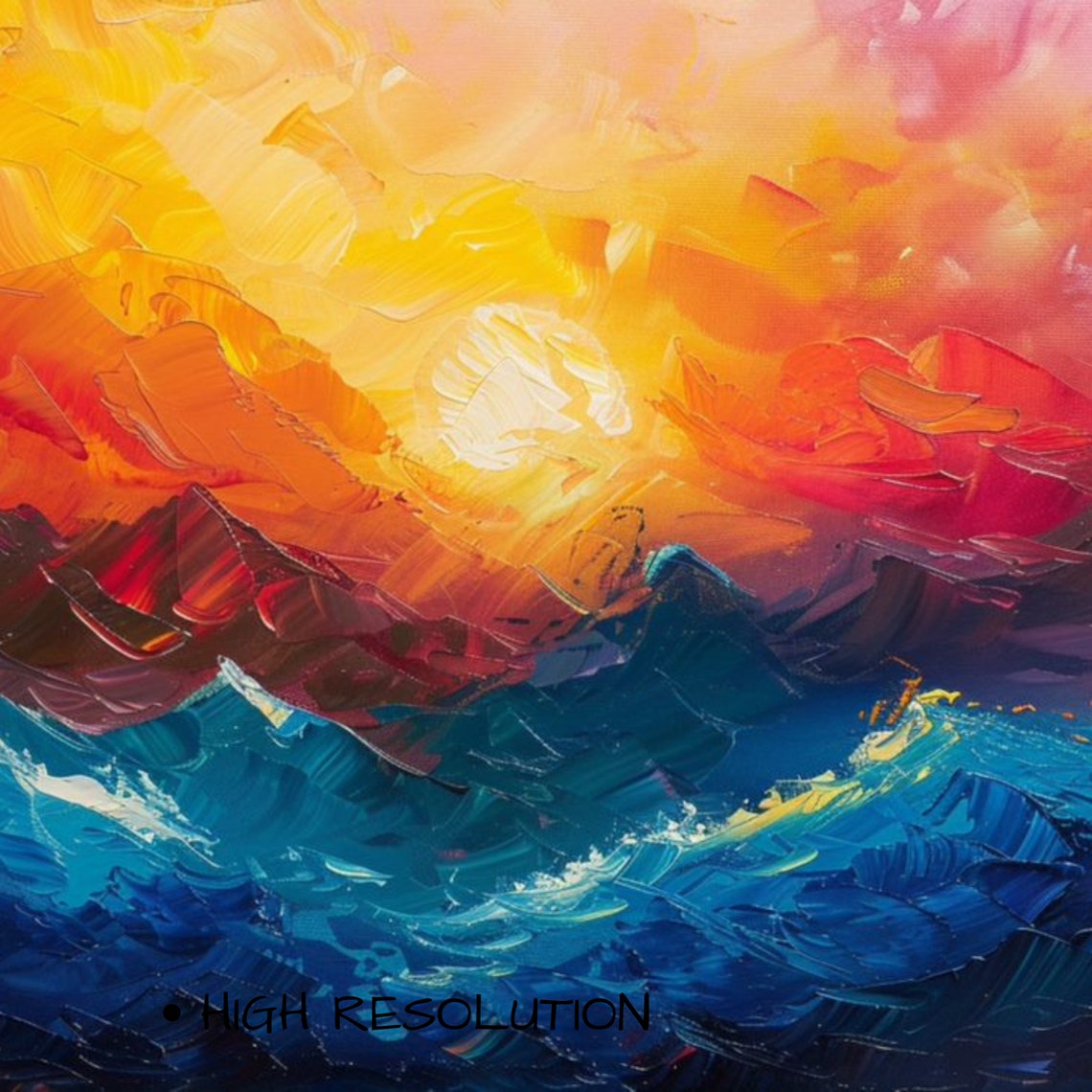 Frame Tv Art Mountain Scene Tv Summer Colorful Tv Art Tv Art Mountains Tv Abstract Art For Tv Abstract Watercolor - Image 3