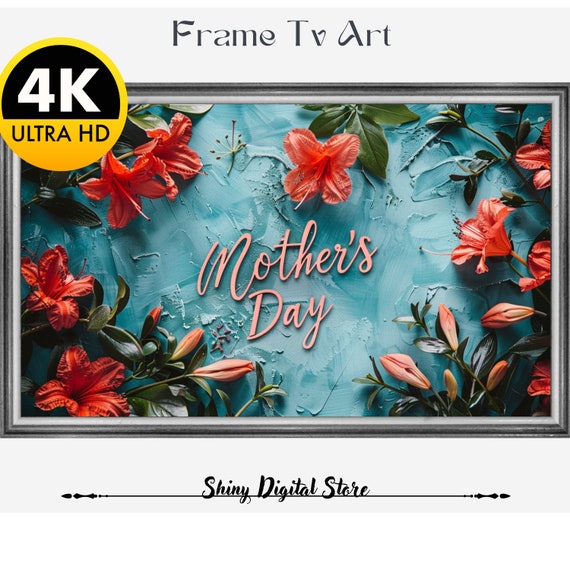 Mothers Day Frame Happy Mothers Day 2024 First Mothers Day Frame Frame Tv Art Mothers Day Mothers Day Frame Tv Mom Picture Art