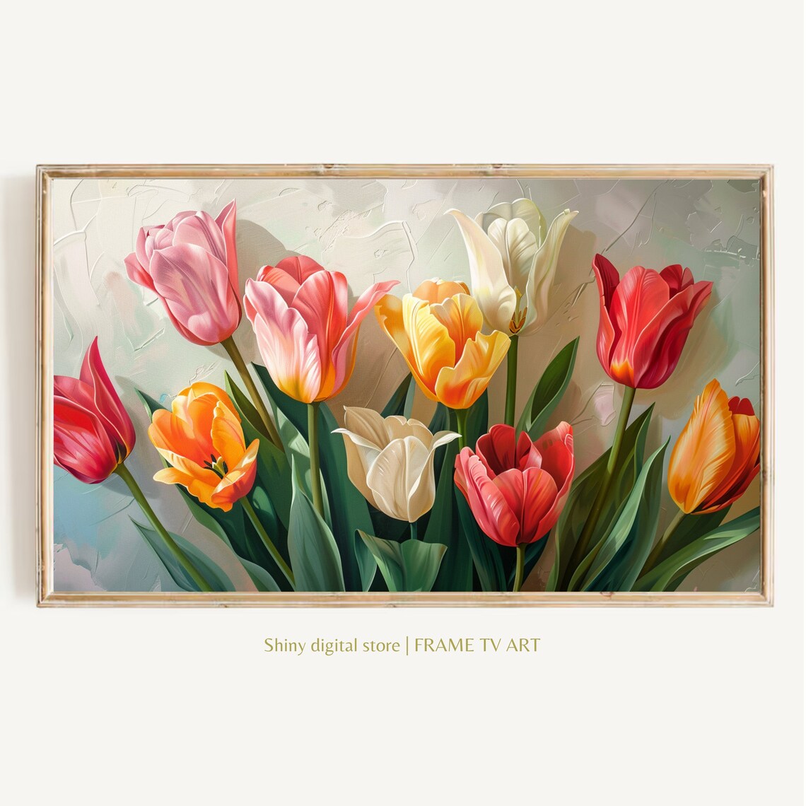Spring Floral Tulip Easter Art