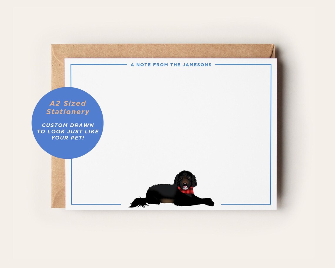 Personalized Pet Stationery, Custom Dog Thank You Cards - Image 4