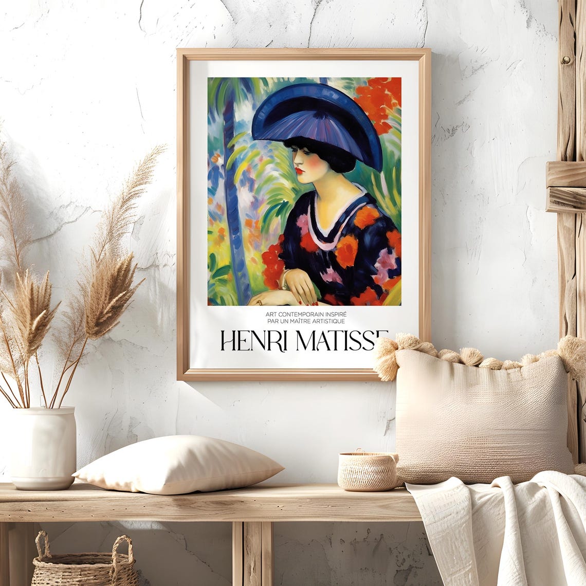 Henry Matisse Exhibition Poster Famous Gallery Wall Art Print Painting Art Print Floral Wall Print Garden Scenery Nature Living Room Art