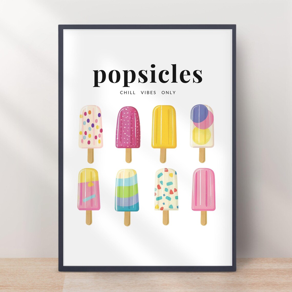 Colorful Popsicle Art Print, Playful Summer Dessert - Image 3