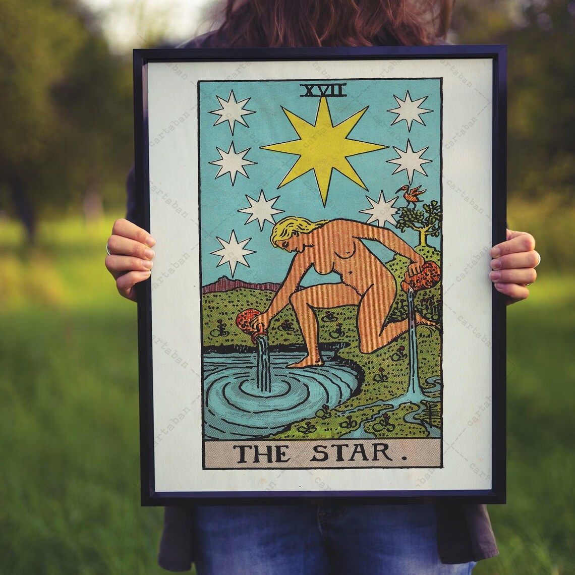 The Star Tarot Card Art Print, Rider-Waite-Smith - Image 4