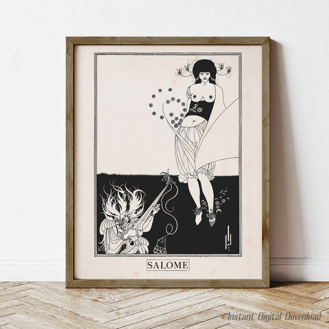Salome by Oscar Wilde, Aubrey Beardsley Art Print