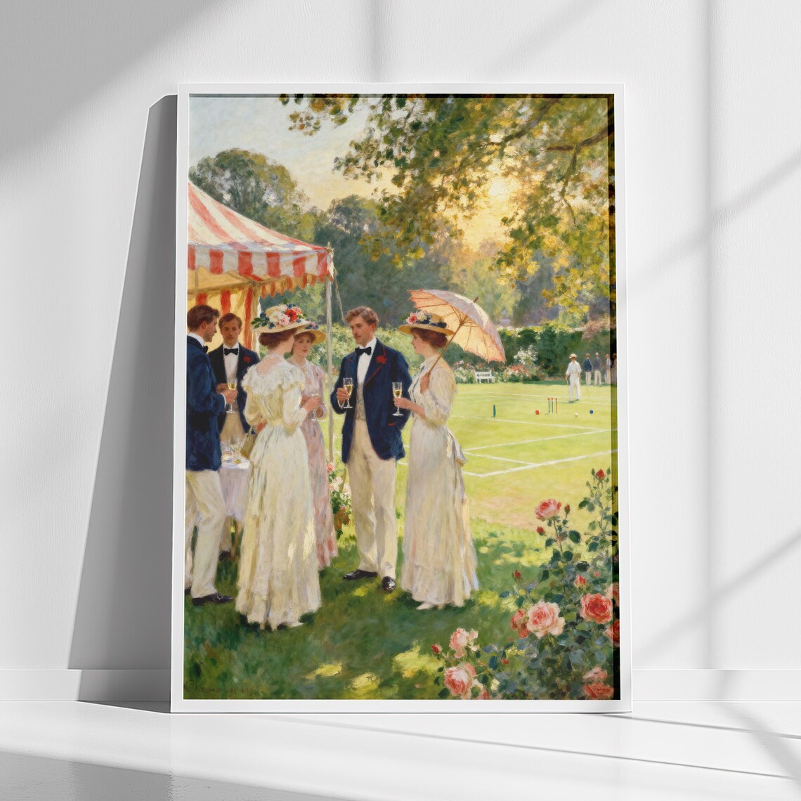 Garden Party Vintage Lawn Soiree Art Print