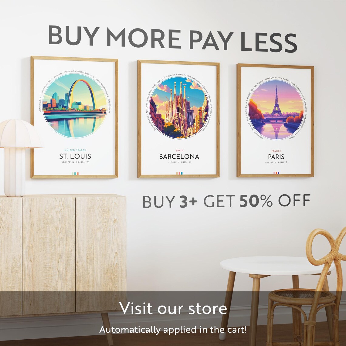 St Louis City Poster United States Travel Print Wall Art Travel Gift Landscape City Art Wall Decor Birthday Gift