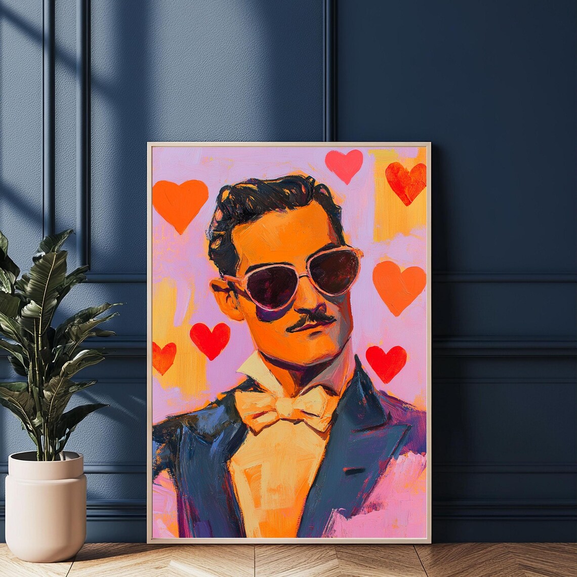 Pop Art Portrait, Retro-Inspired Gentleman Print - Image 4