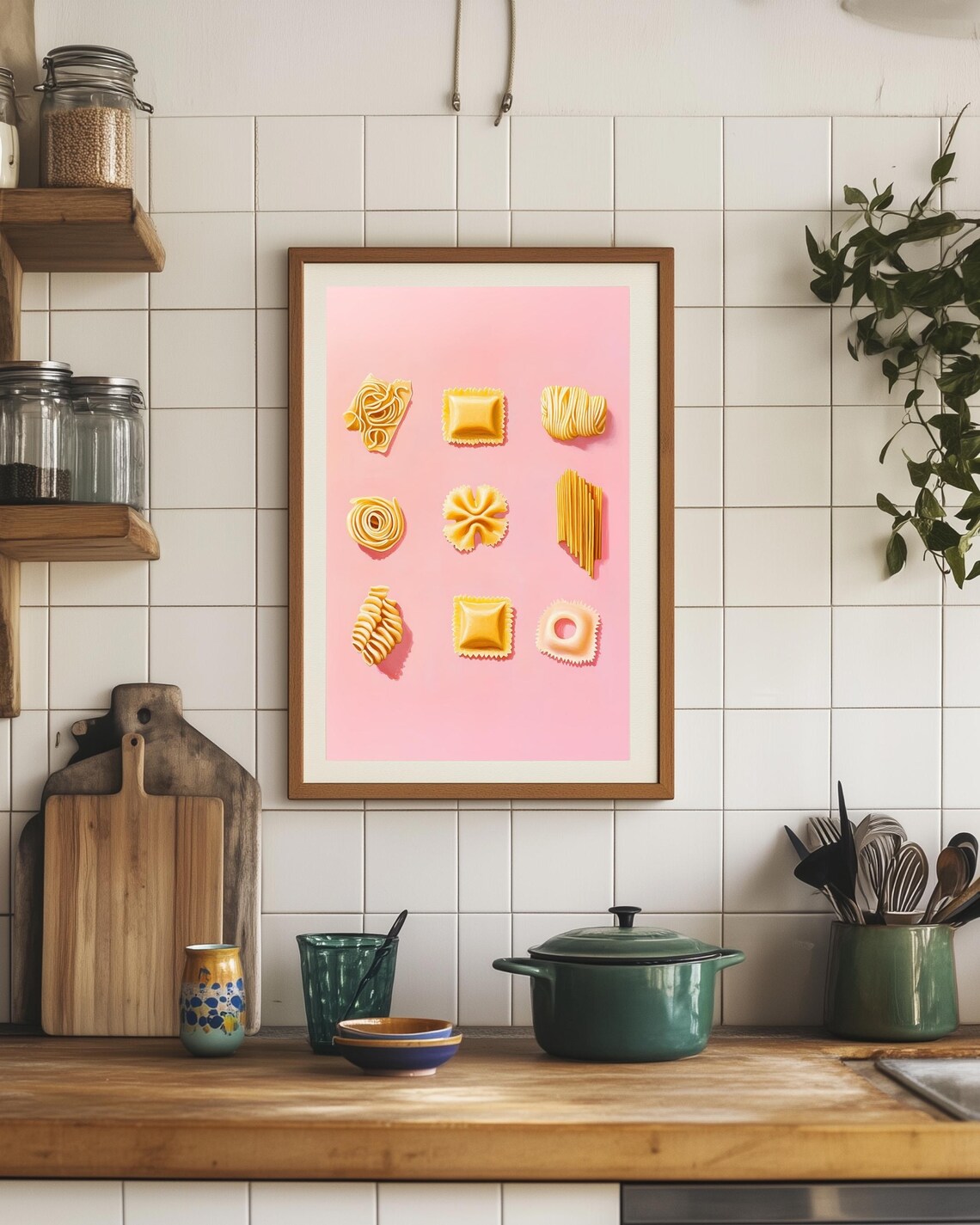Pasta Shape Guide, Pasta Lovers Art Print - Image 5