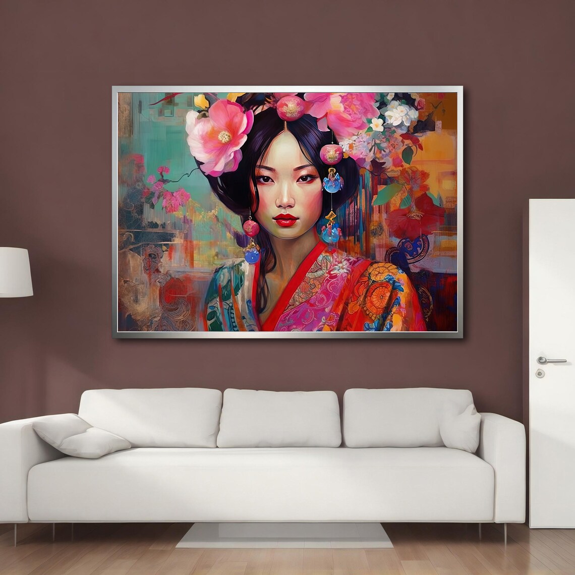 Geisha Woman Japanese Art Poster, Asian Wall Decor - Image 3