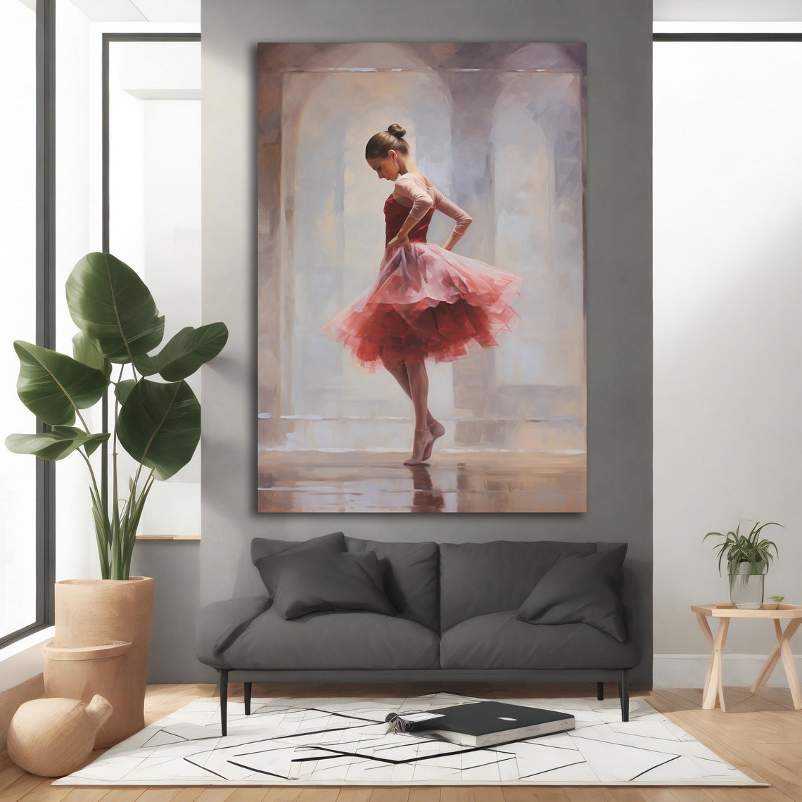 Ballerina Painting Dance Poster With Different Frame Options For Your Home And Office Modern Decor Ideas - Image 3