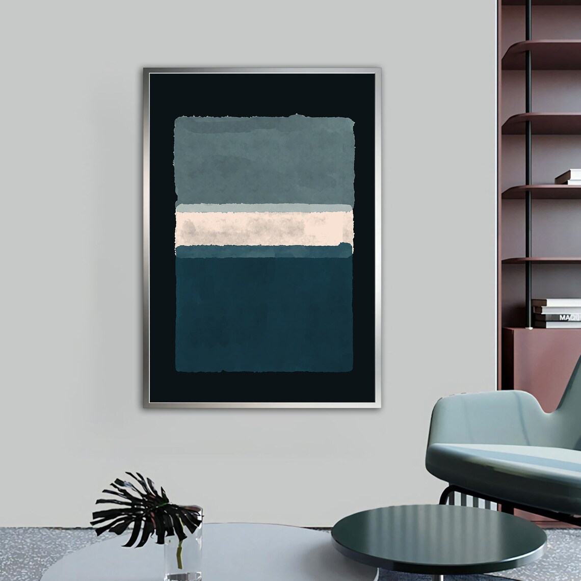 Mark Rothko Mix Abstract, Modern Minimal Art - Image 4