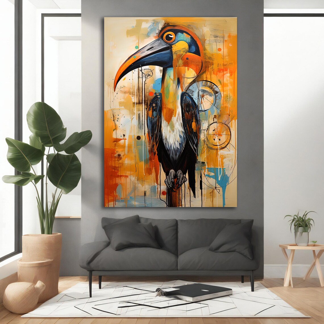 Toucan Bird Painting, Modern Decor Wall Art Print - Image 4