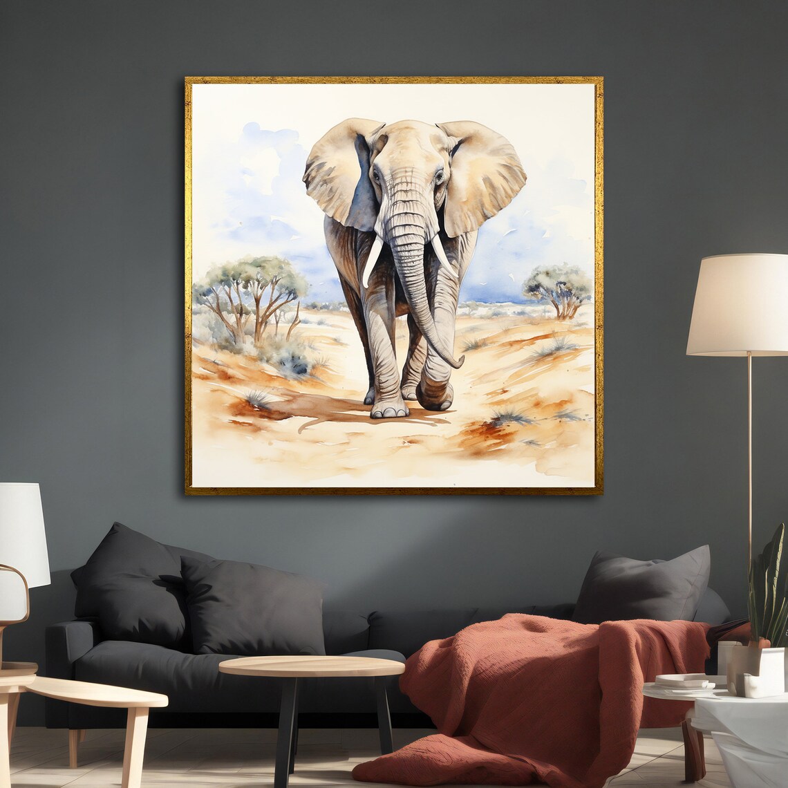 Elephant Painting Art Print, Animal Wall Art - Image 5