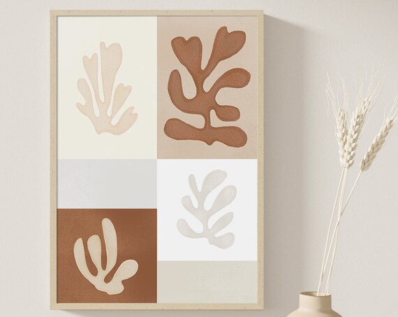 Henri Matisse Boho Decor Neutral Wall Art Wall Art Abstract Art Print Print Abstract Print Minimalist Art