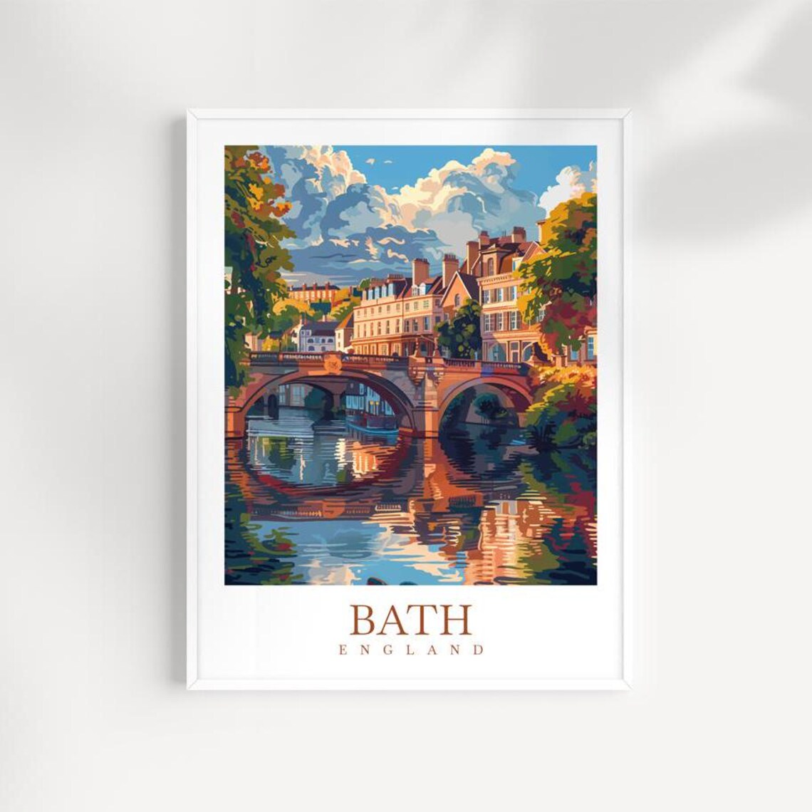 Bath England Travel Print Cityscape Wall Art