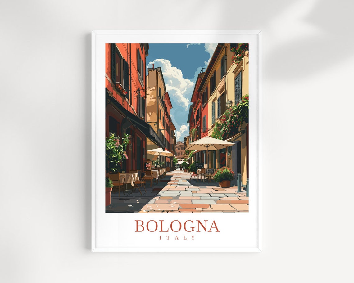 Bologna Travel Print Wall Art Italy Wall Hanging Bologna Home Decoration Bologna Gift Art Lovers Wall Art Print Bologna Italy Print Gift
