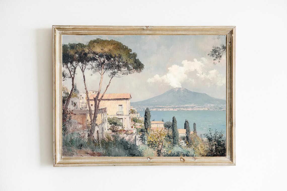 Italian Landscape Amalfi Coast Travel Poster