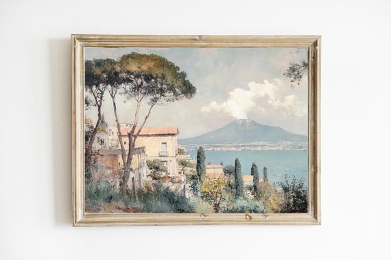 Italian Landscape Amalfi Coast Travel Poster